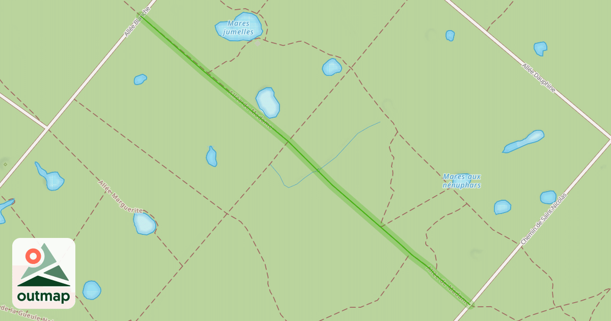Map of Allée de Madame