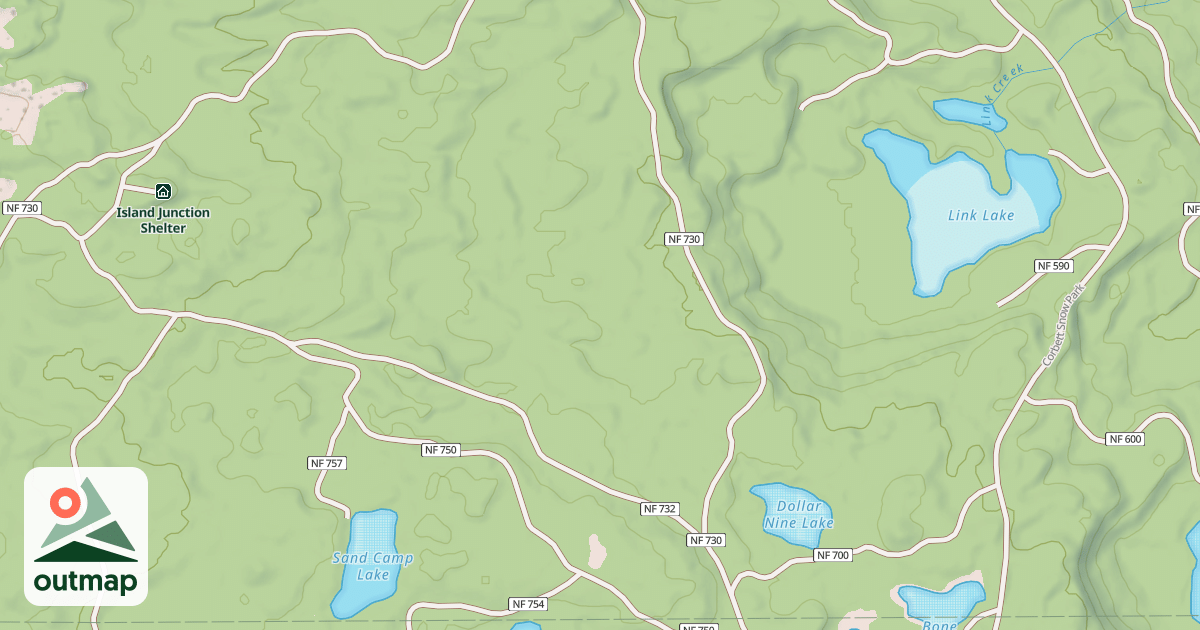 Map of Trail #12 - Meadow Lake