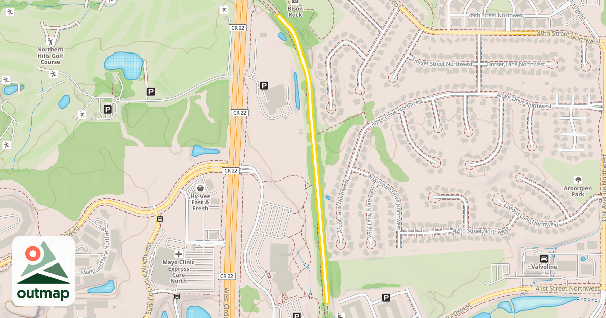 Map of Douglas State Trail