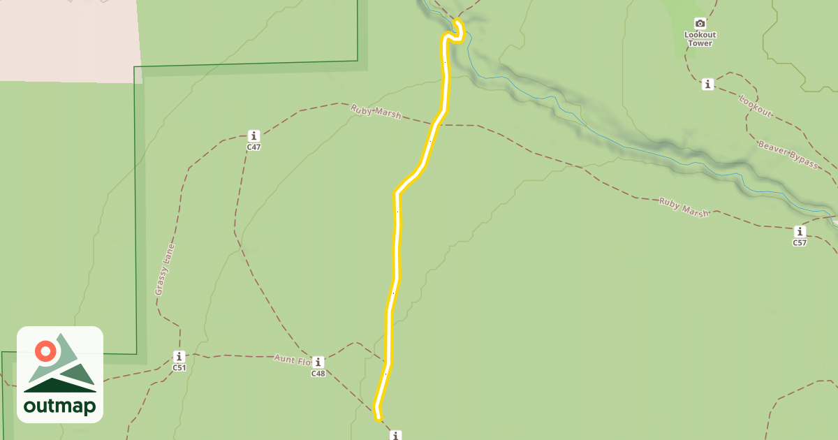 Map of Spring Creek