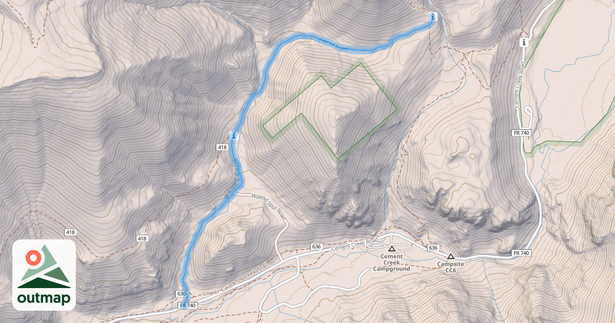 Map of Walrod Road