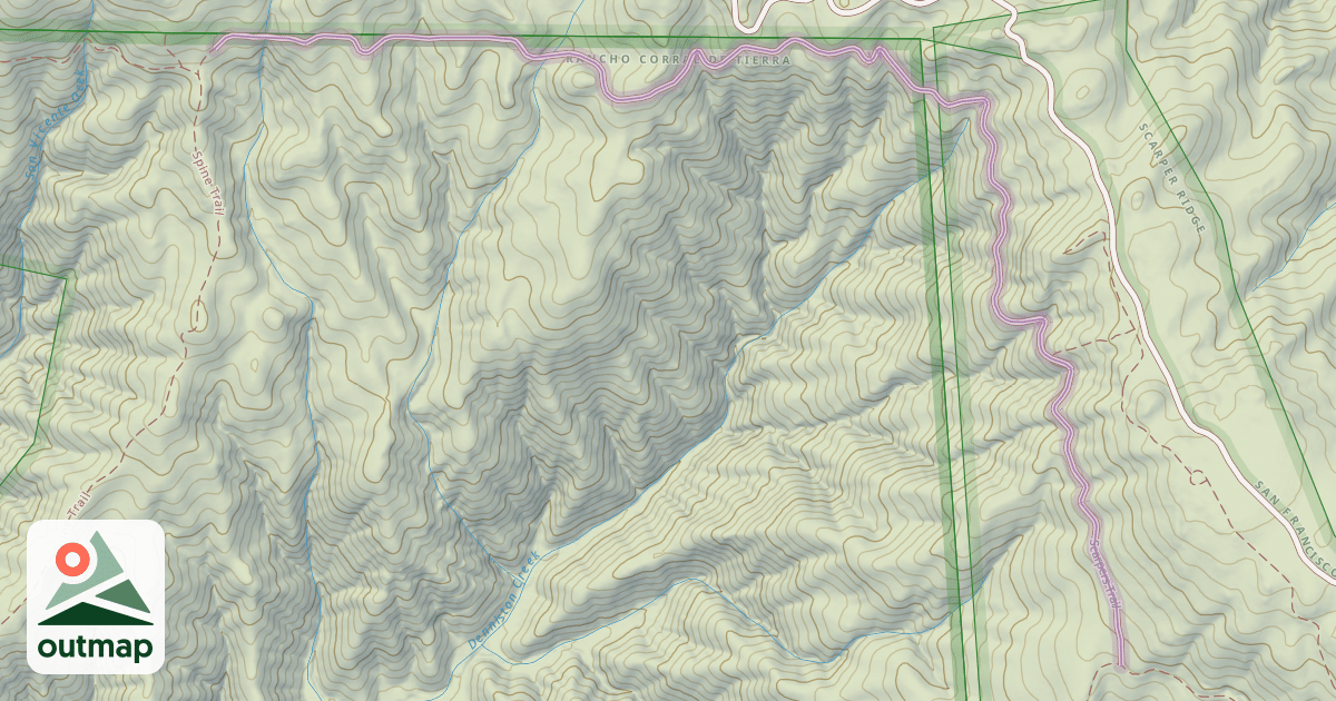 Map of Scarpers Trail