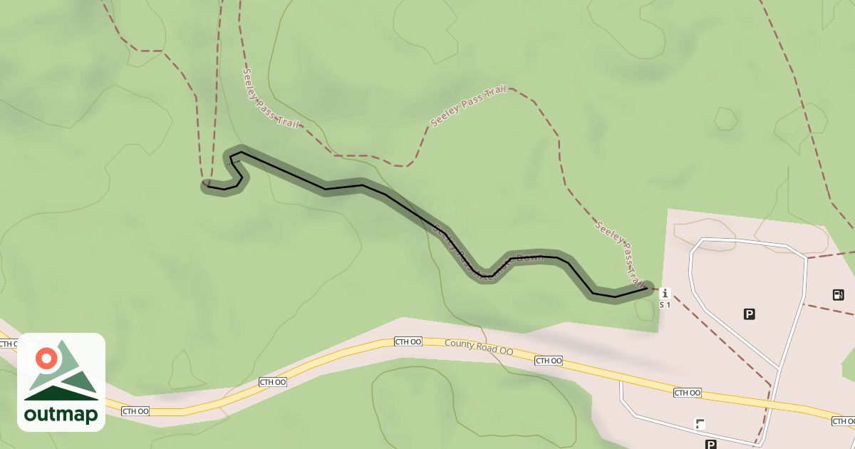 Map of Seeley Pass Alternate Down