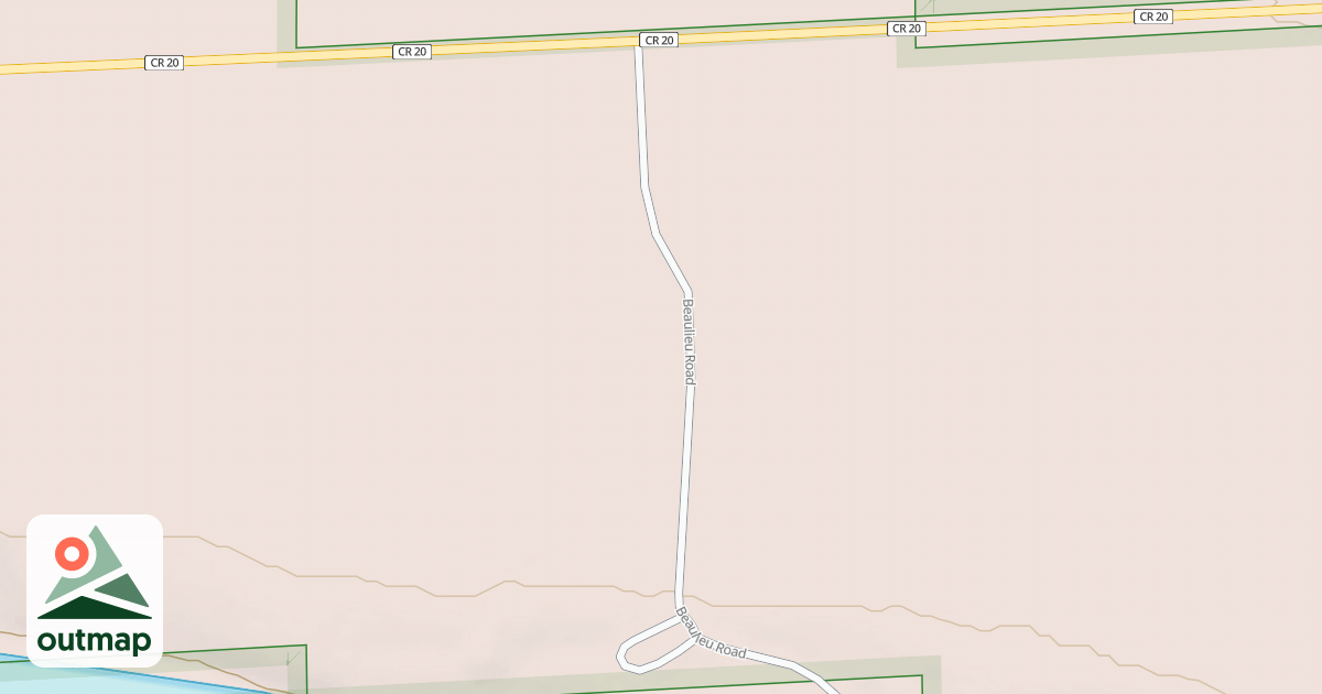 Map of BEAULIEU CIRCLE NE (IRR #1918)