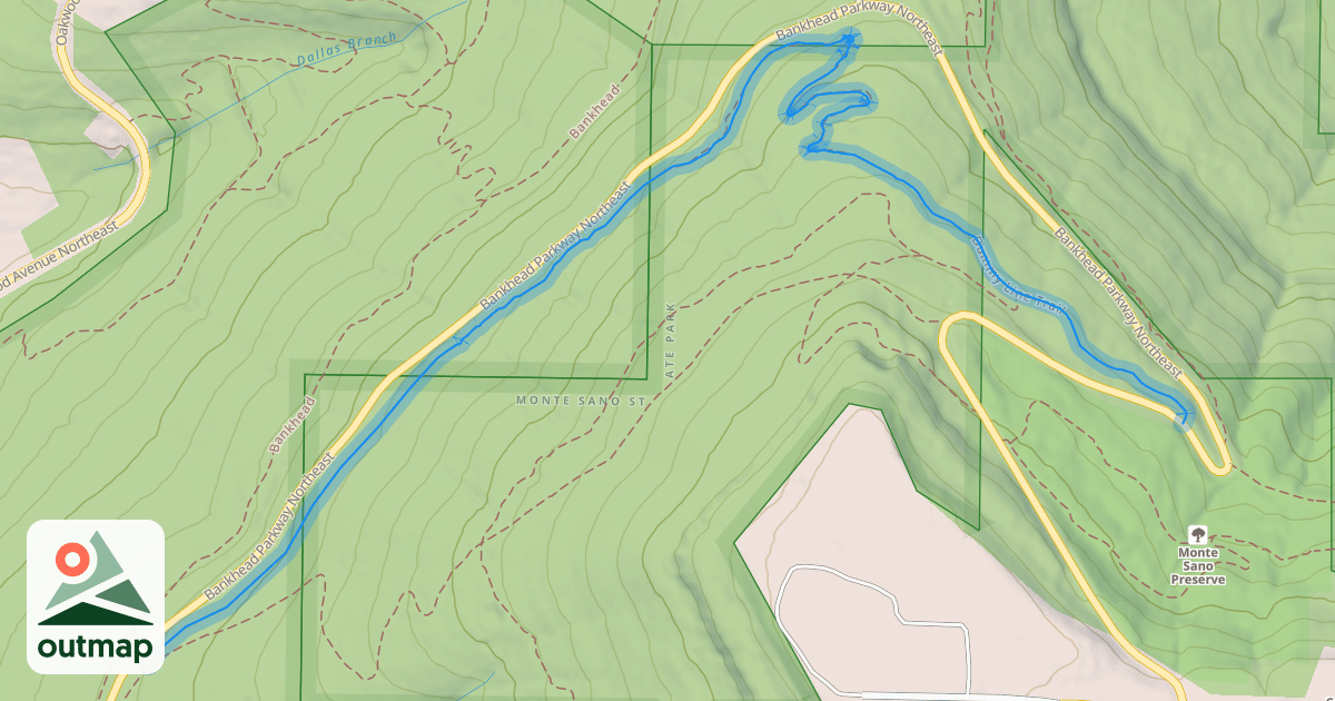Map of Dummy Line Trail