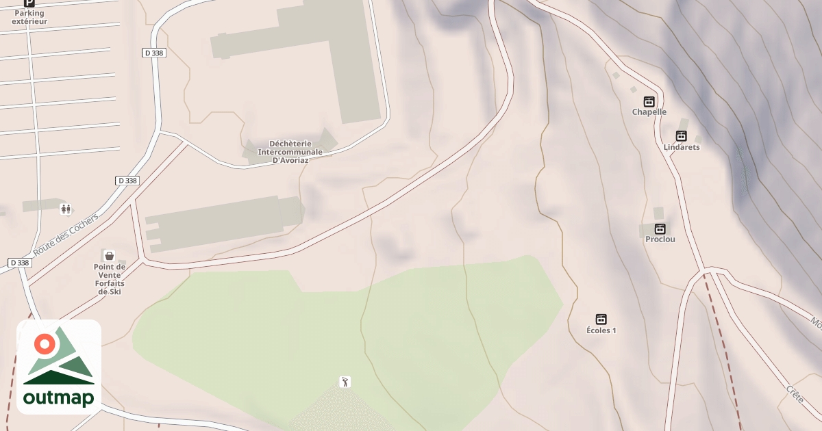 Map of Snowpark Chapelle