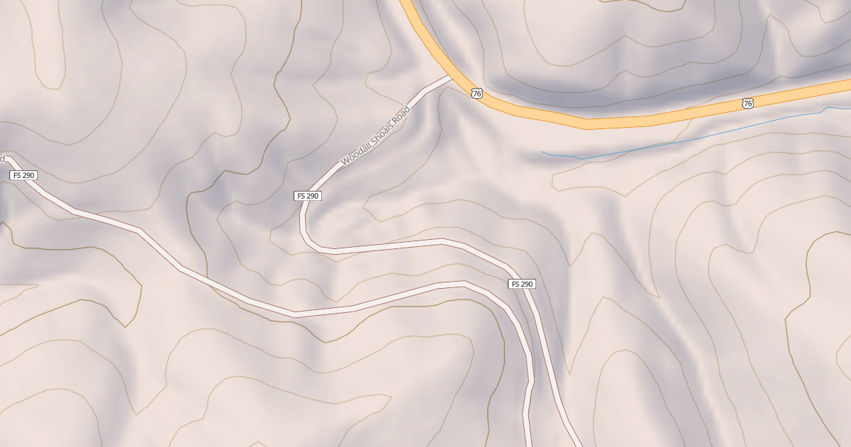 Map preview of WOODALL SHOALS
