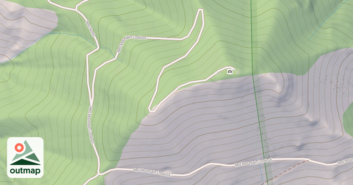 Map of RED MTN LOOKOUT