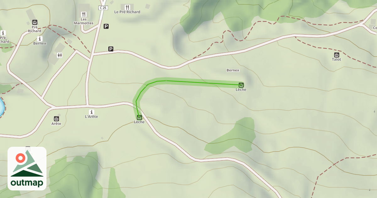 Map of La Lèche