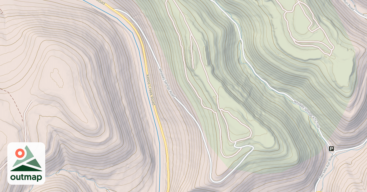 Map of Whiskey Springs Trails