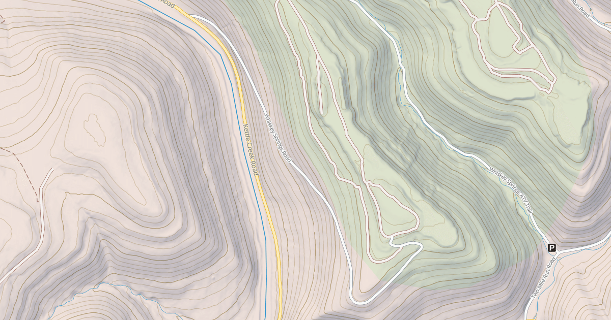 Map preview of Whiskey Springs Trails