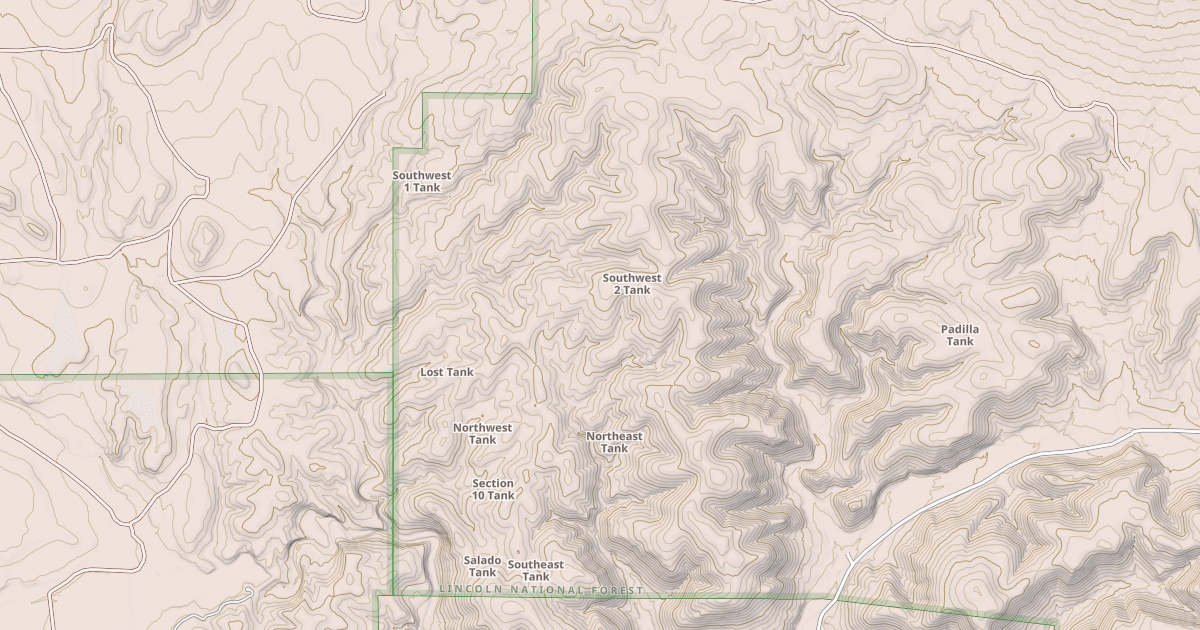 Map preview of USFS National Forest System Roads {2B5EF8C3-8143-49A1-840E-E5E4352B64EE}
