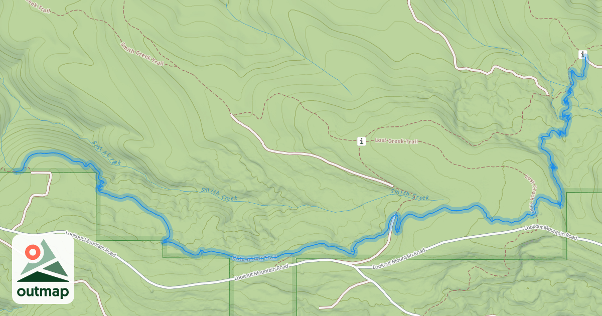 Map of Catamount Trail