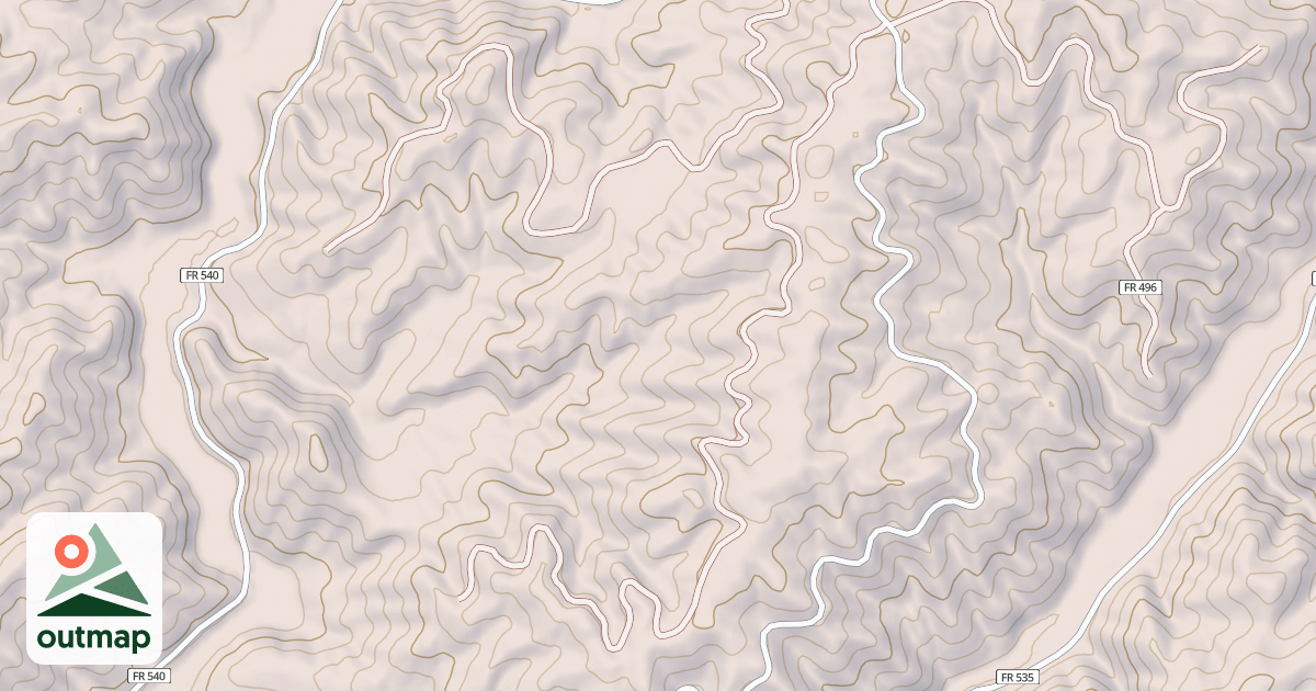 Map of LONG RIDGE TOP