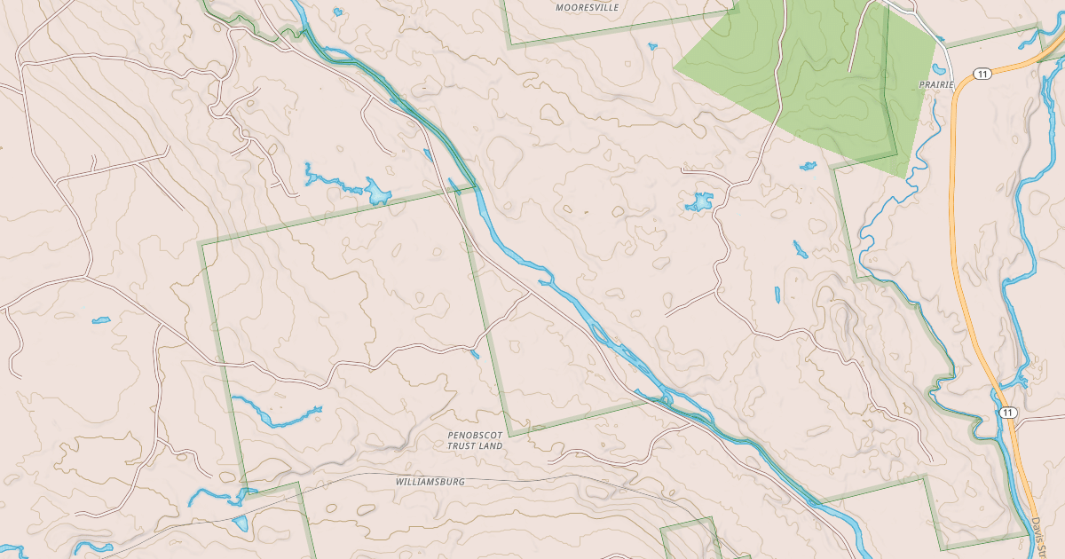 Map preview of Maine Statewide ATV Trails 42