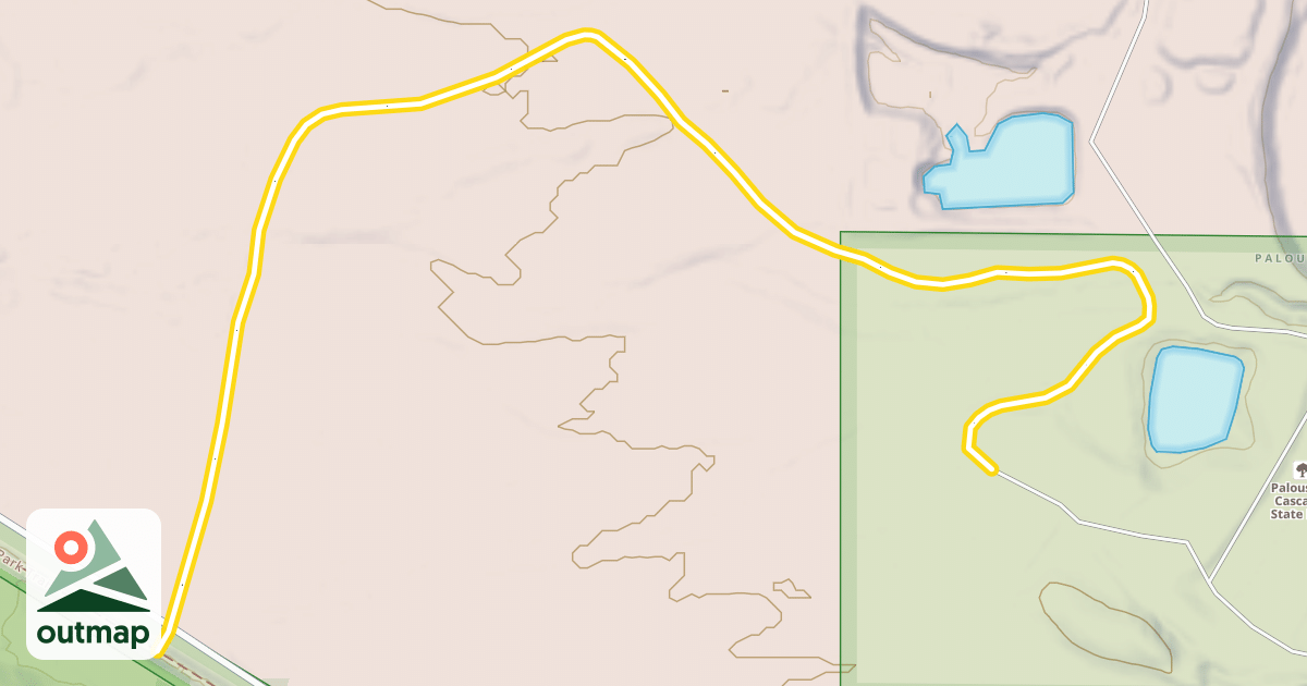 Map of Crystal Springs Sled Dog Trail
