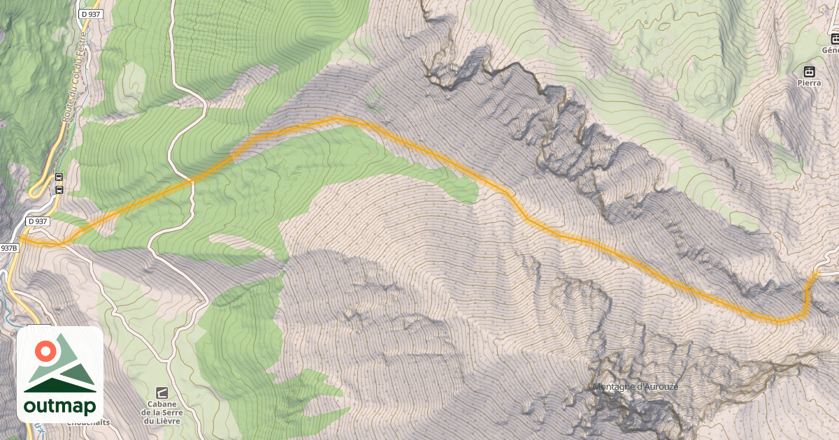 Map of Combe de la Cluse