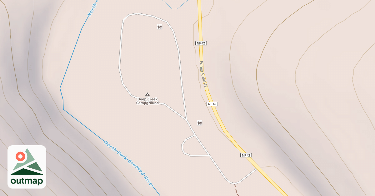 Map of DEEP CREEK CAMPGROUND