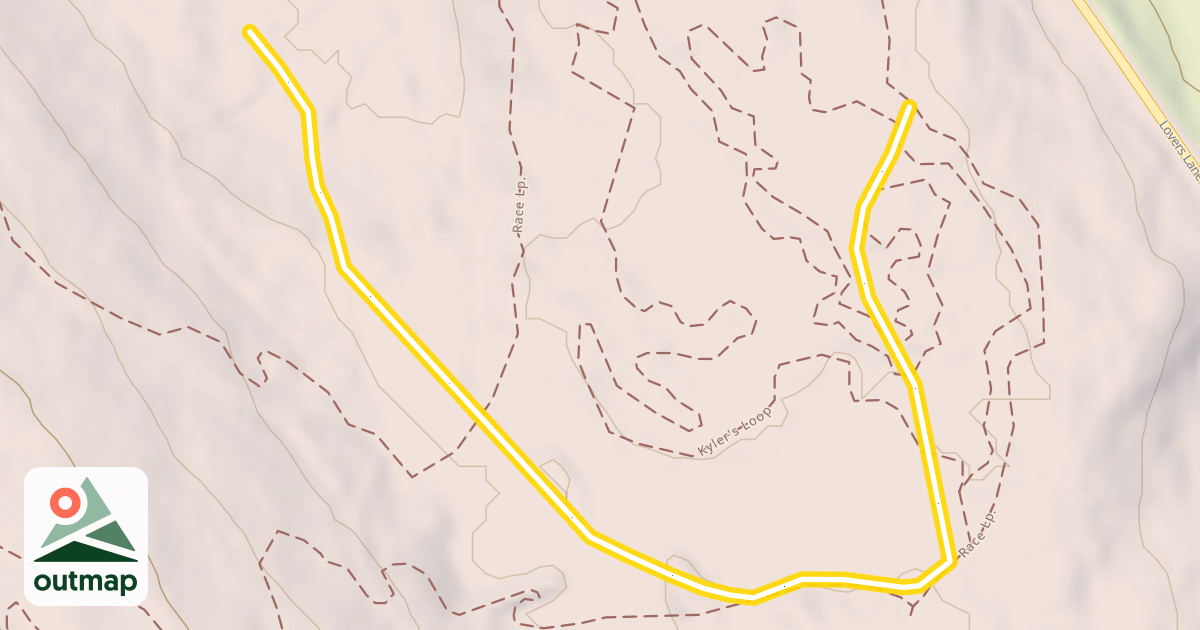 Map of Pine Hill Lower Loop