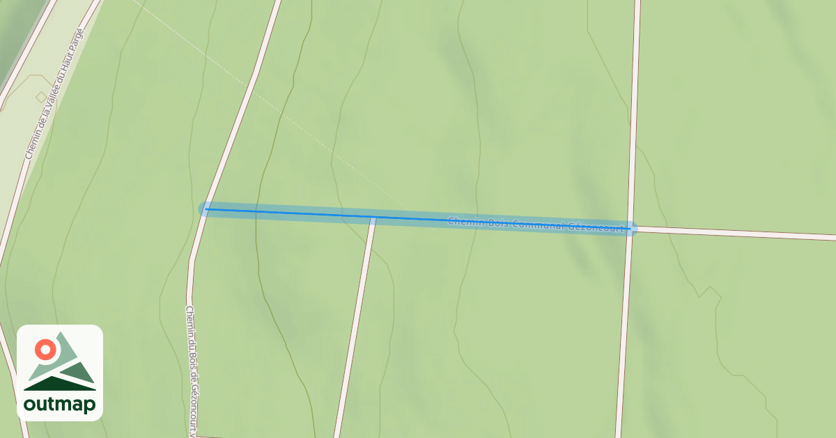Map of Chemin Bois Communal Gézoncourt