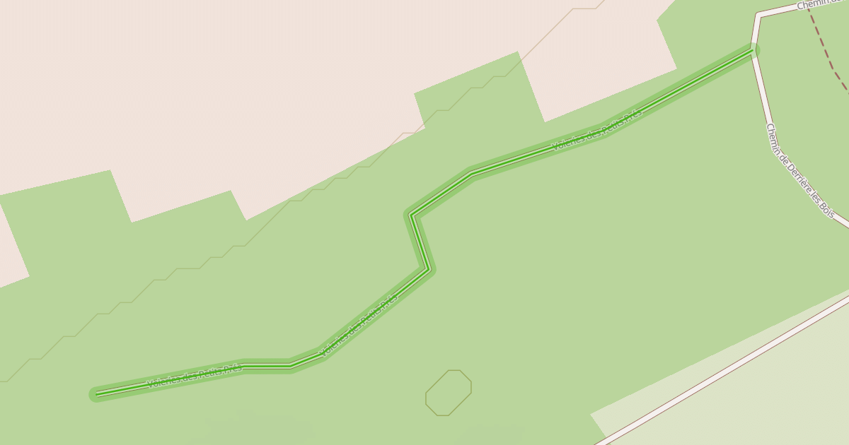 Map preview of Voieries des Petits Prés