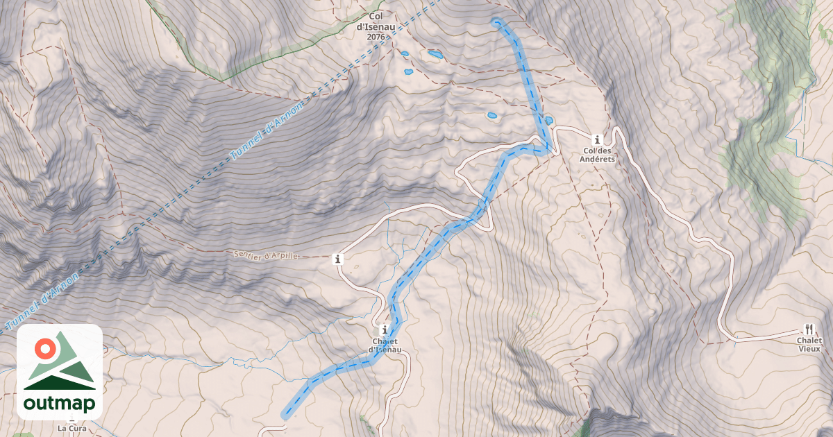 Map of (abandonné) piste