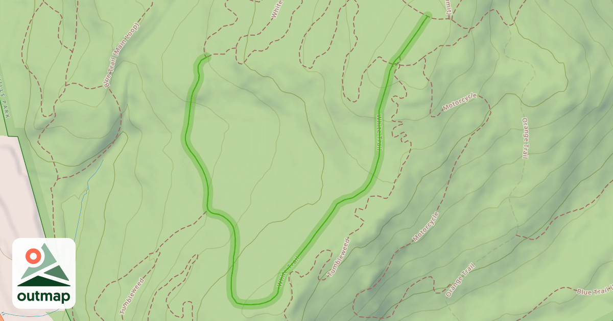 Map of White Trail
