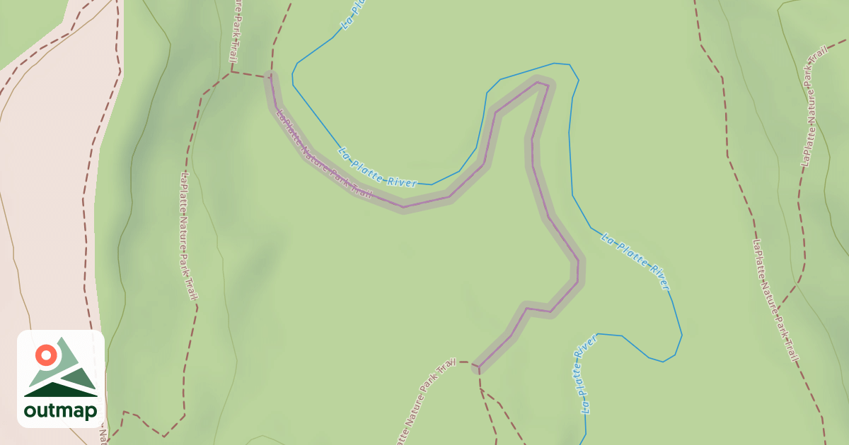 Map of LaPlatte Nature Park Trail