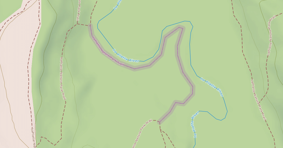 Map preview of LaPlatte Nature Park Trail