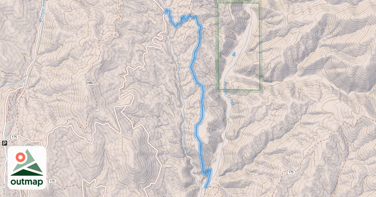 Map of Apache Canyon