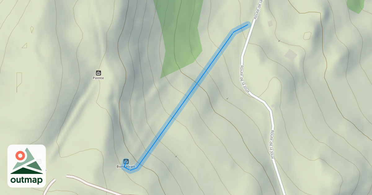 Map of La Chamois