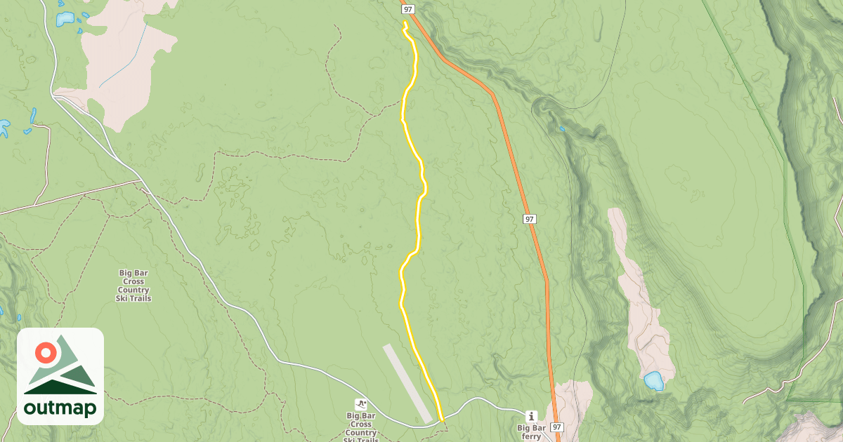 Map of Big Bar Ski Trails