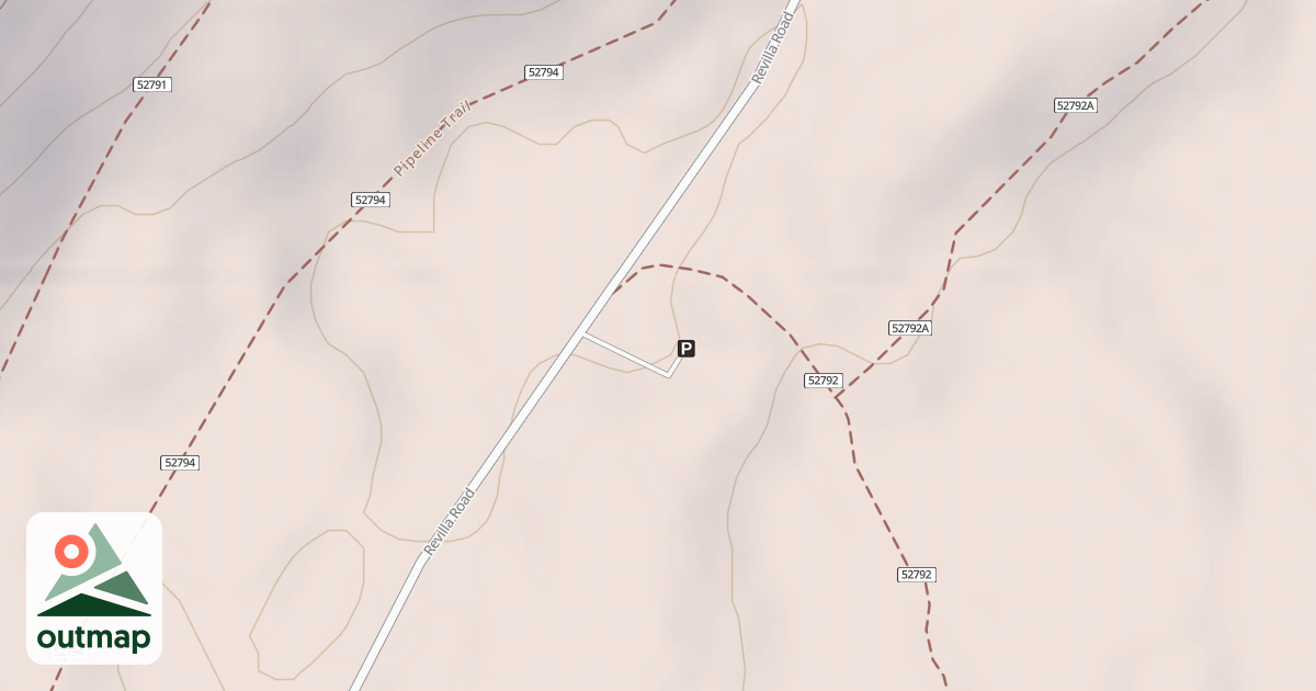 Map of WARD LAKE TRAIL PARKING