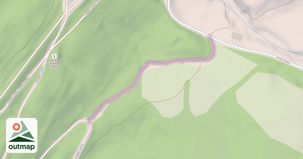 Map of White Oak Bend Agricultural Road
