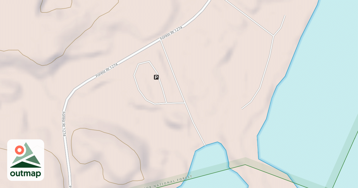 Map of CRESCENT LAKE CG B/L