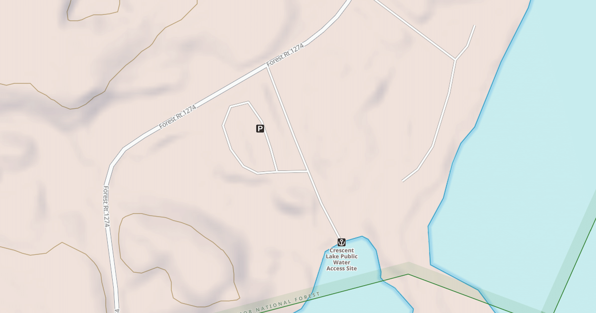 Map preview of CRESCENT LAKE CG B/L