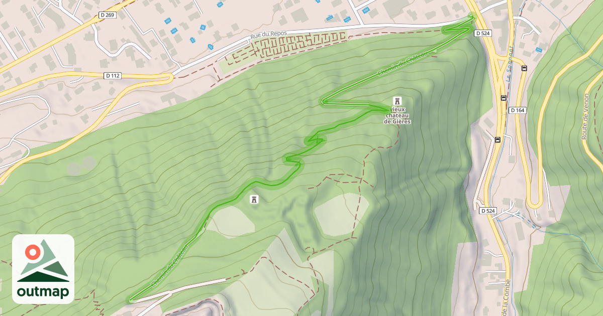 Map of Chemin du Château