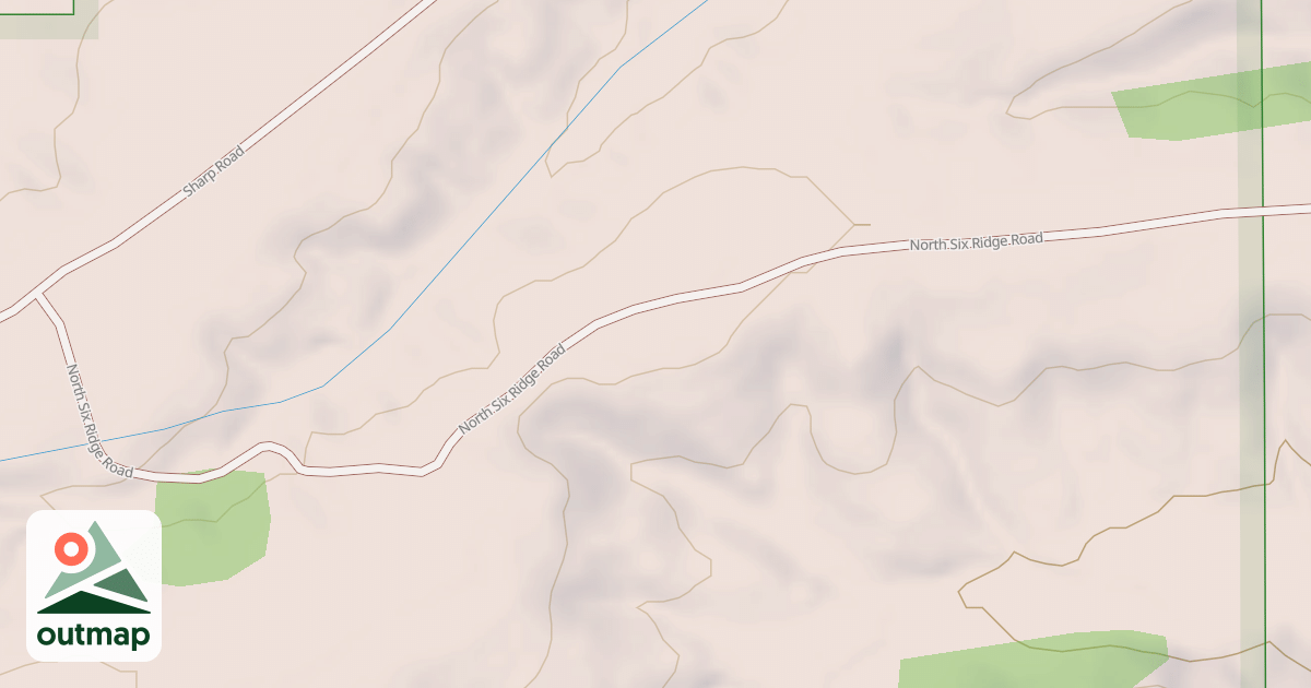 Map of NORTH SIX RIDGE