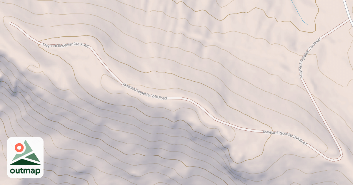 Map of MAYNARD REPEATER 244 ROAD