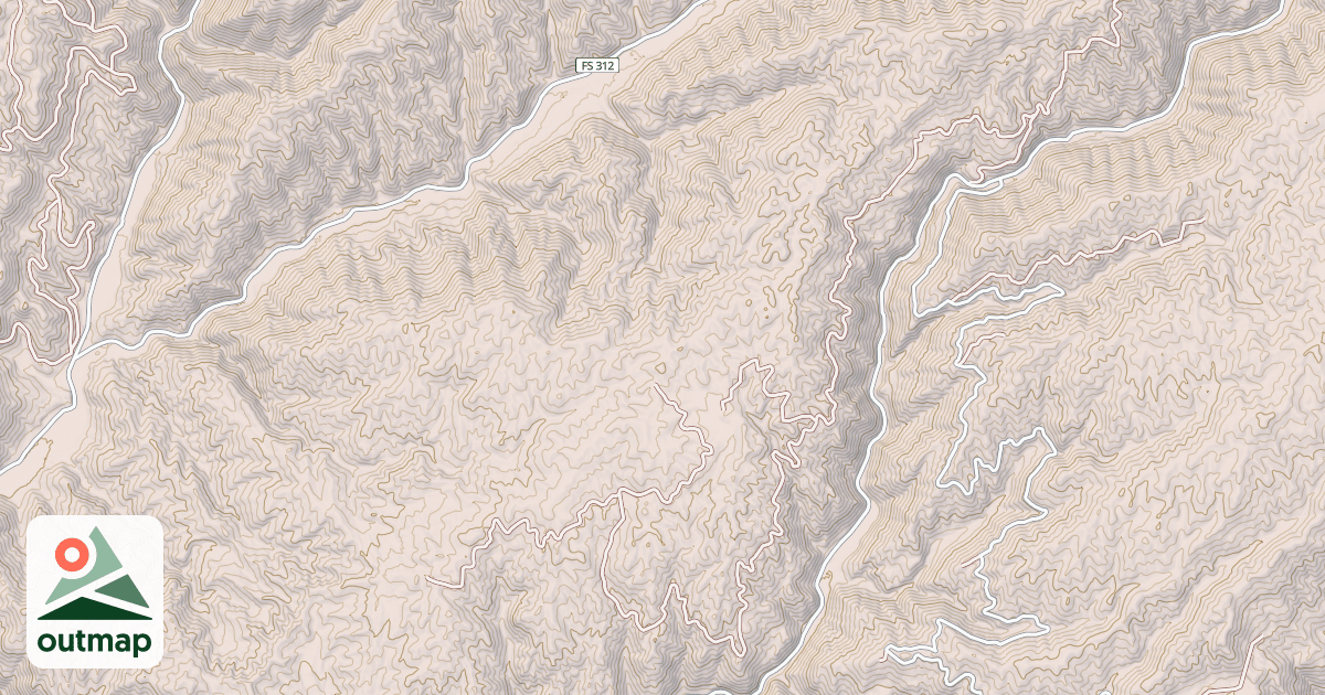Map of CROOKED PIKE LOOP