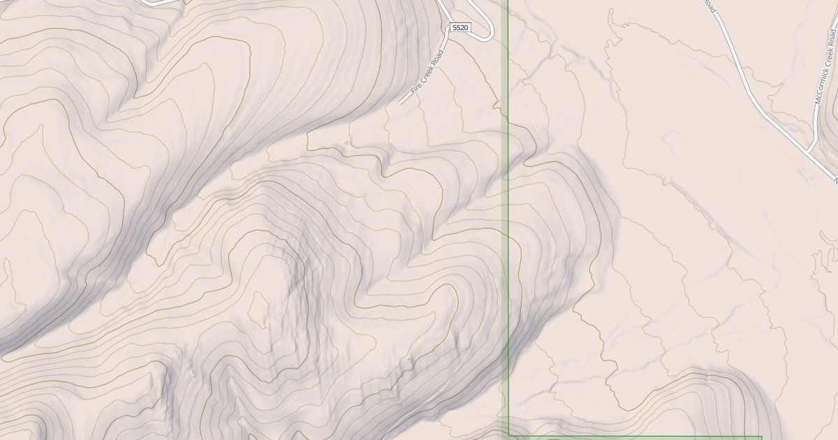 Map preview of FIRE CREEK