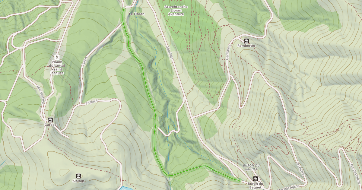 Map preview of Traversée