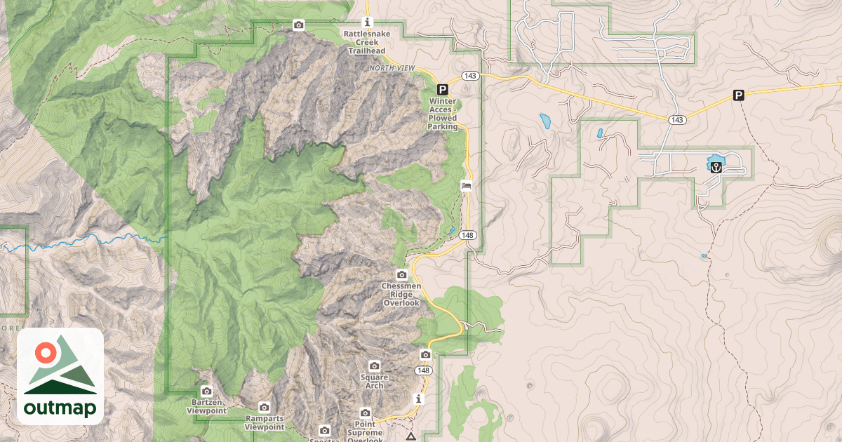 Map of Snowmobile Trail