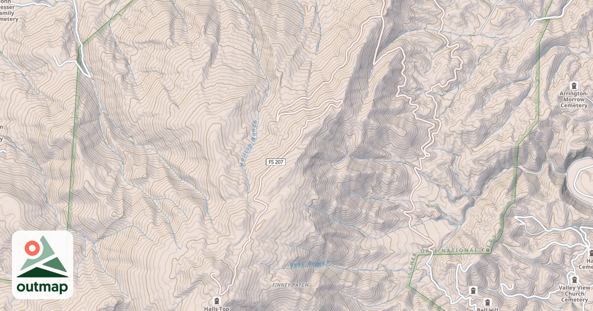 Map of HALL TOP