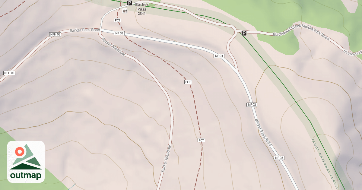 Map of BARKER PASS