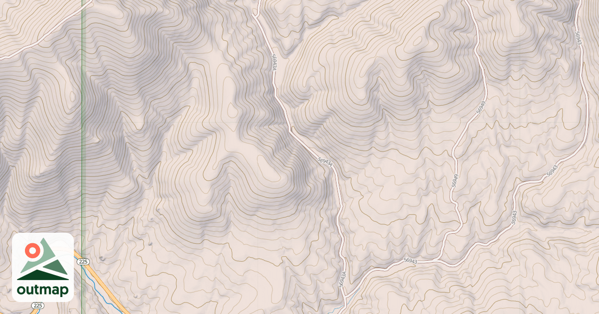 Map of BROWN'S GULCH