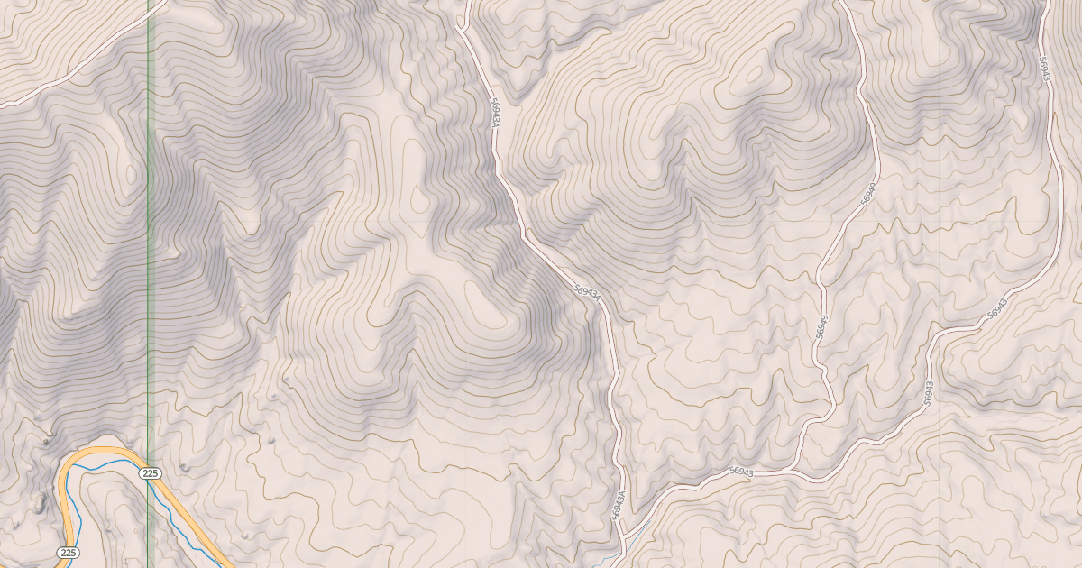 Map preview of BROWN'S GULCH