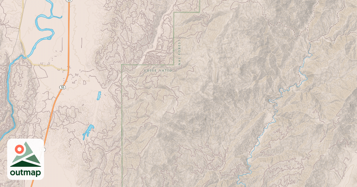 Map of East Mountain Way