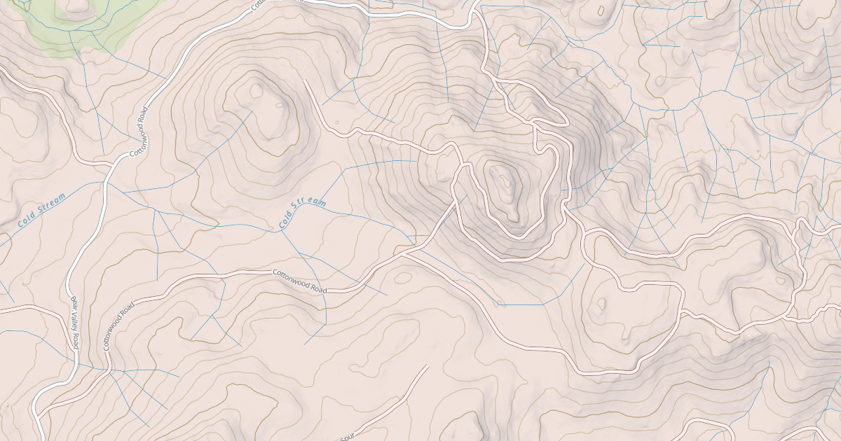 Map preview of COTTONWOOD SPUR