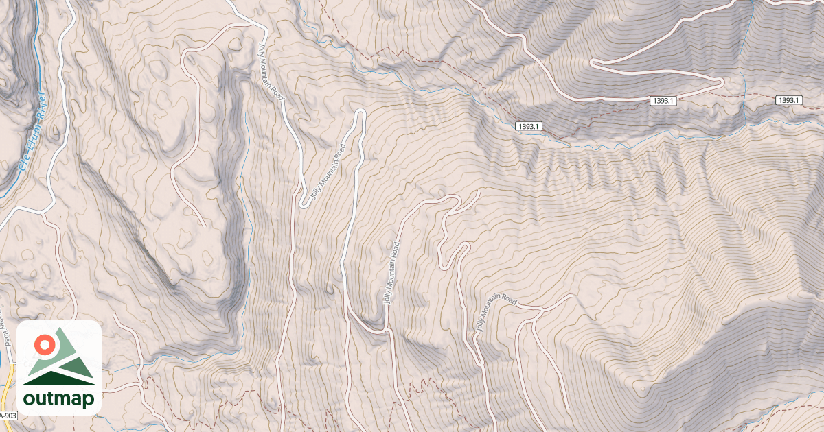 Map of JOLLY MOUNTAIN